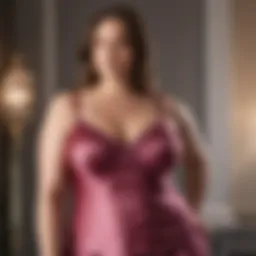 Elegant plus size silk cami displayed on a stylish mannequin