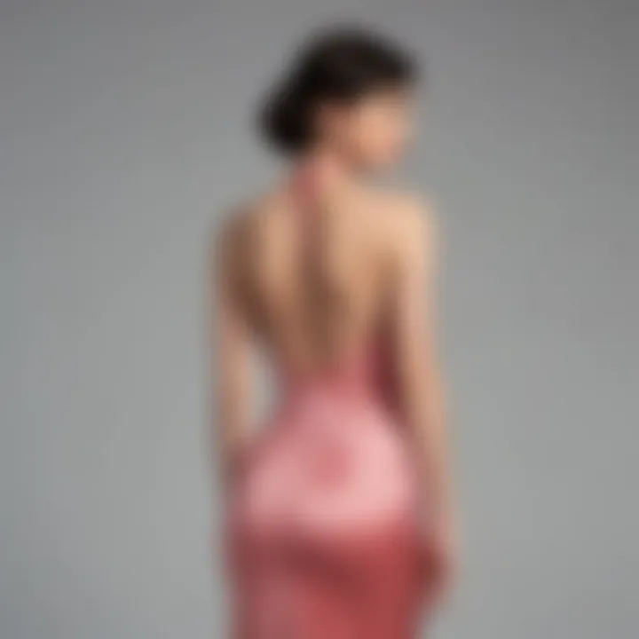 Body type considerations for wearing the backless wrap hem halter dress