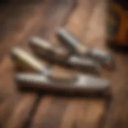 Stylish groomsmen bullet bottle opener displayed elegantly on a wooden surface