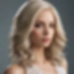 Elegant lace front wig showcasing intricate design