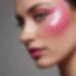Close-up of thermochromic pigments in nail polish